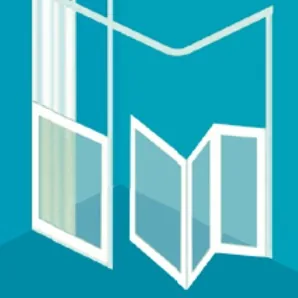 Option N: a fixed panel with a three-panel folding door opening outwards